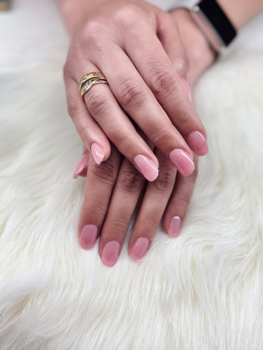 Acrylgel Nägel in natürlichem Look